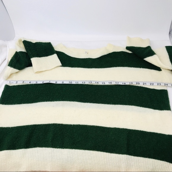POL HI Low Striped Pullover Boxy Relaxed Fit Sweater Large - Picture 7 of 8